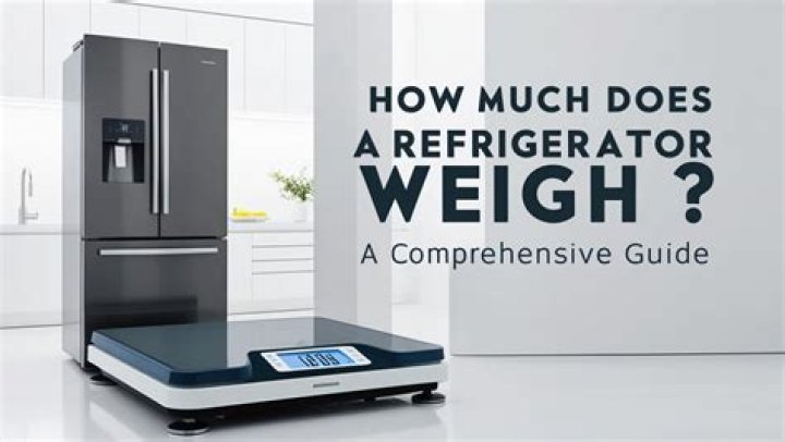How much does an apartment size refrigerator weigh?