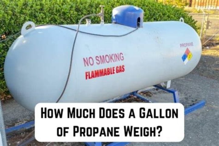 How much does gallon of propane weigh?