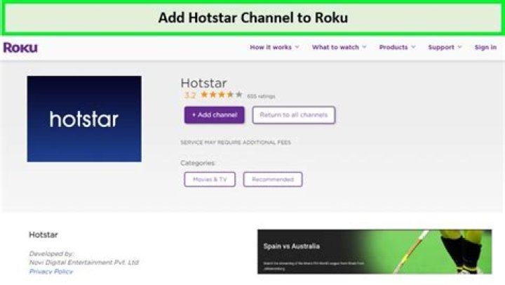 Is Hotstar available on Roku?