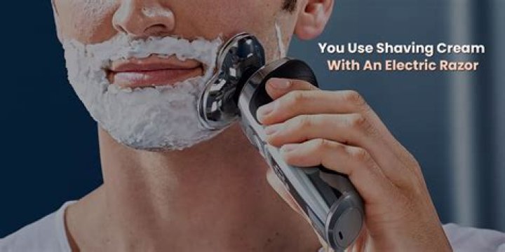 Should I use shaving cream with an electric shaver?