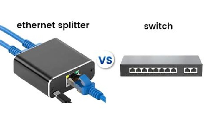 What's the difference between an Ethernet splitter and a switch?