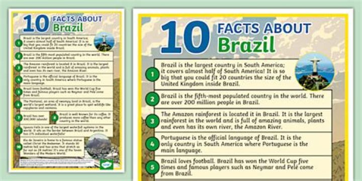 What are 5 facts about Brazil?