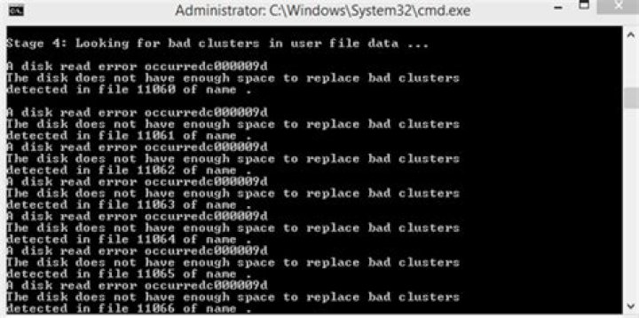What are bad clusters in Windows?