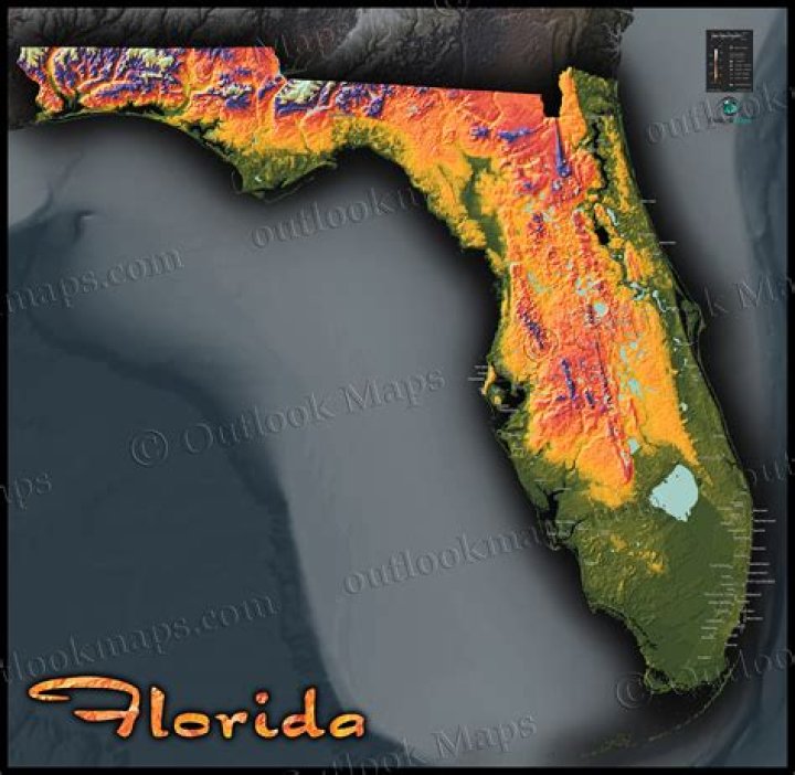 What are the highest elevations in Florida?