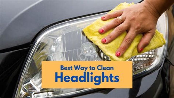 What can I use to clean headlight lenses?