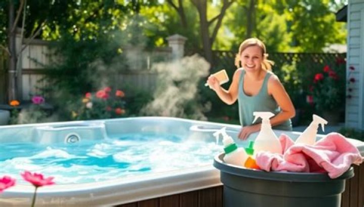 What do I clean my hot tub with?