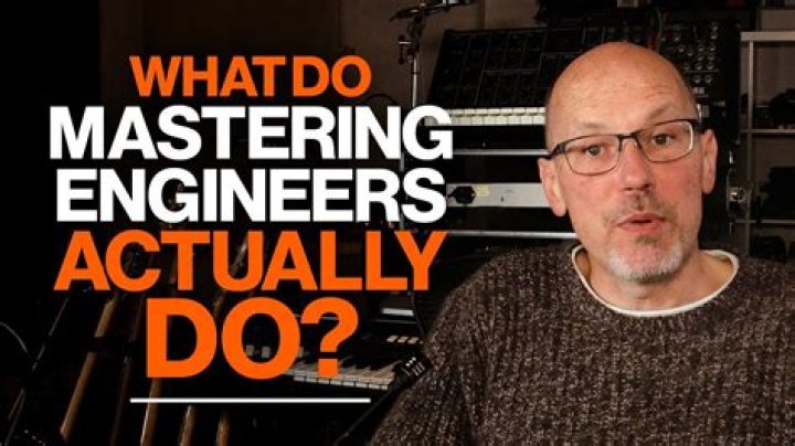 What does a mastering engineer do in music?