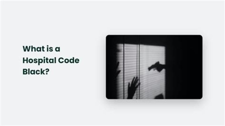 What does code black mean in Australian hospitals?