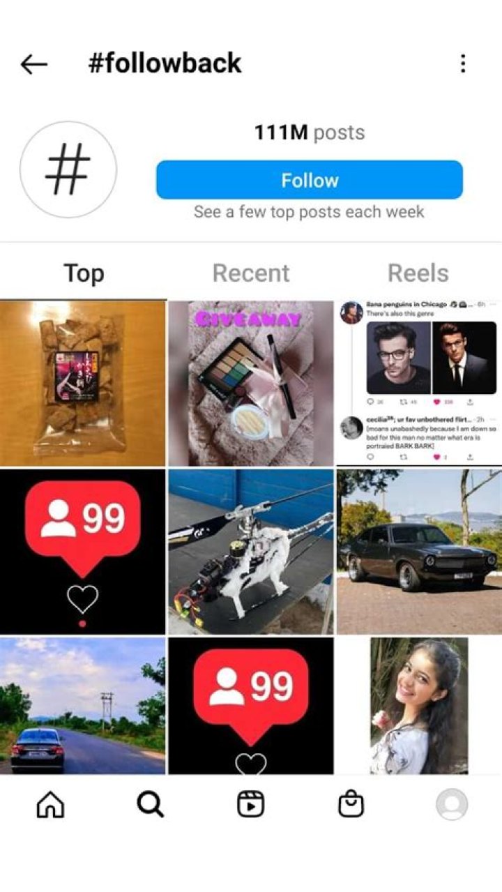 What does it mean when it says follow back on Instagram?