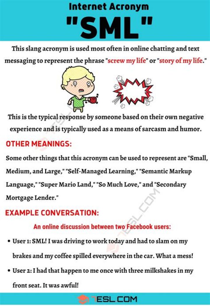 What does SML mean in Jamaican?