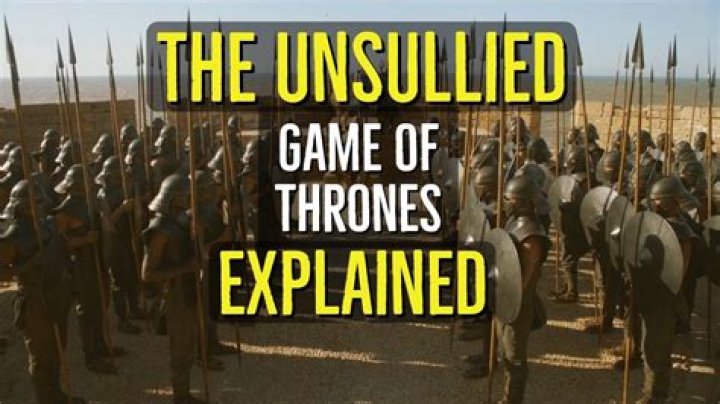 What does unsullied mean in games of thrones?