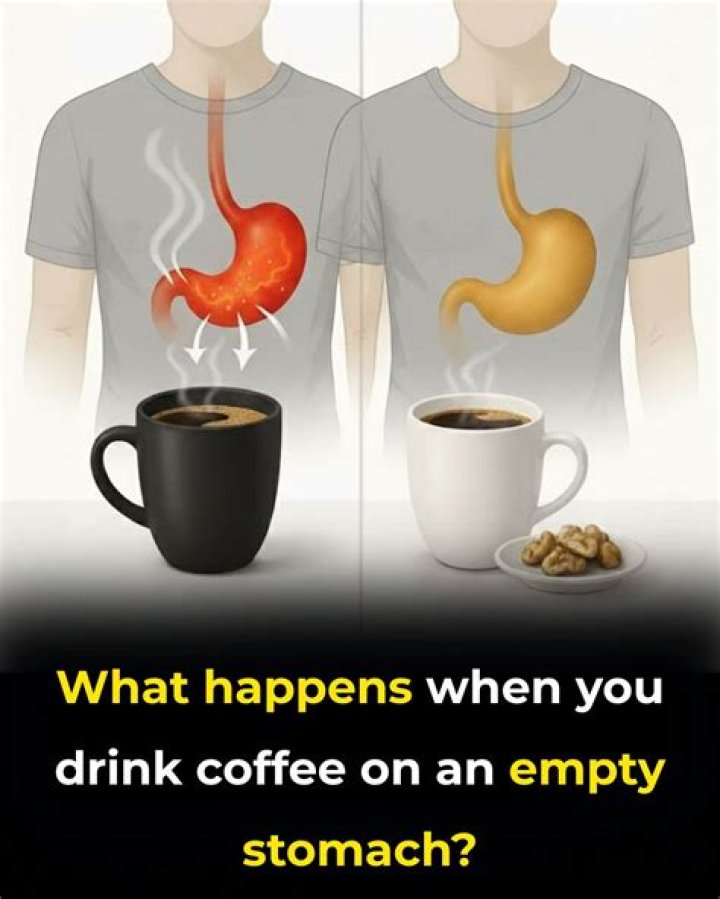What happens when you drink coffee on an empty stomach?