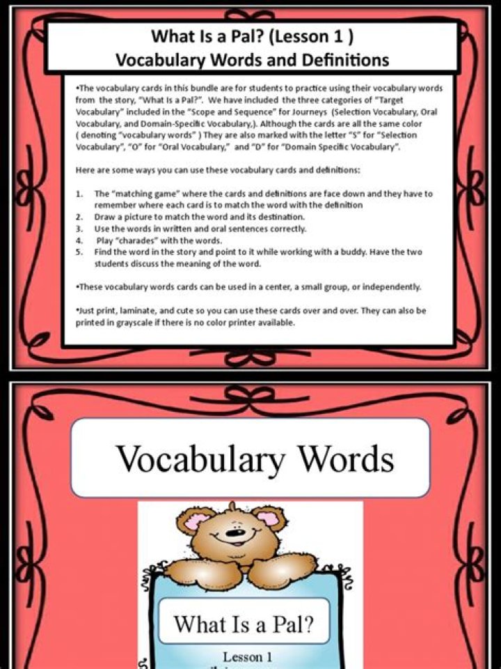 What is a pal vocabulary?