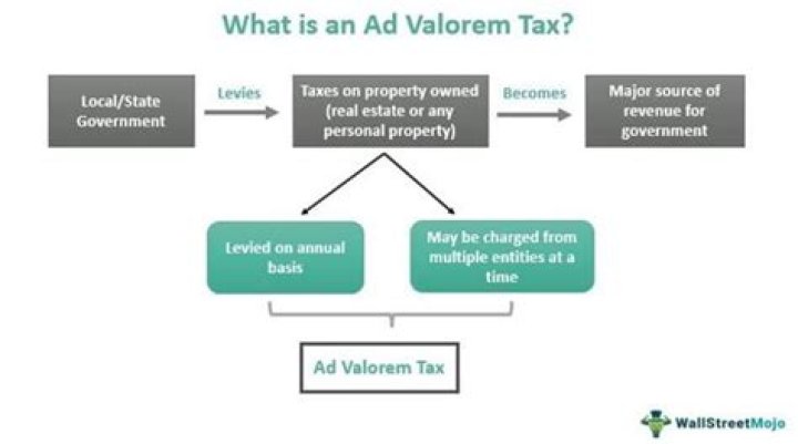 What is annual ad valorem tax?