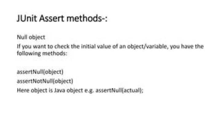 What is assertNull? | ContextResponse.com