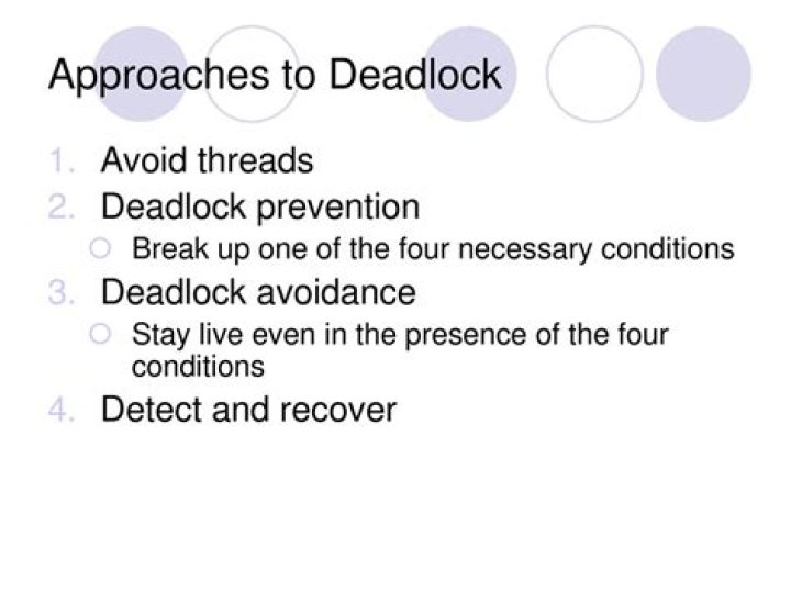 What is deadlock how do you avoid it?