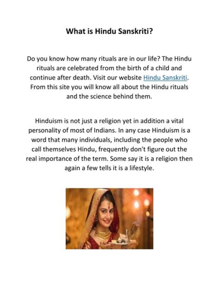 What is Hindu Sanskriti?