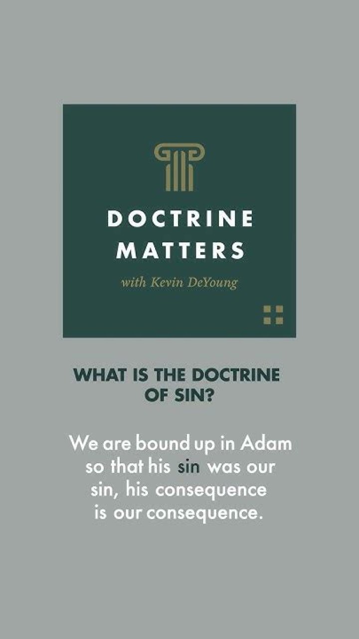 What is the doctrine of sin?
