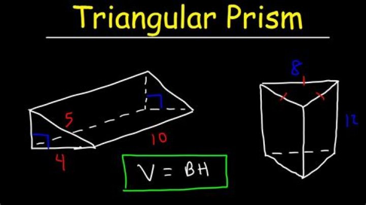 What is the formula for finding the volume of a triangular prism?
