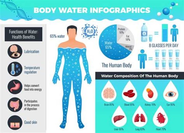 What is the role of water in human body?