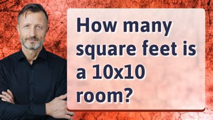 What is the square footage of a 10x10?