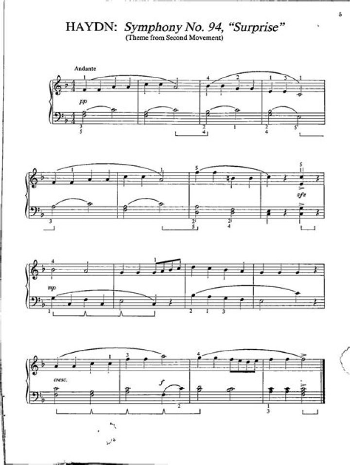 What musical period does Haydn's Symphony No 94 represent?