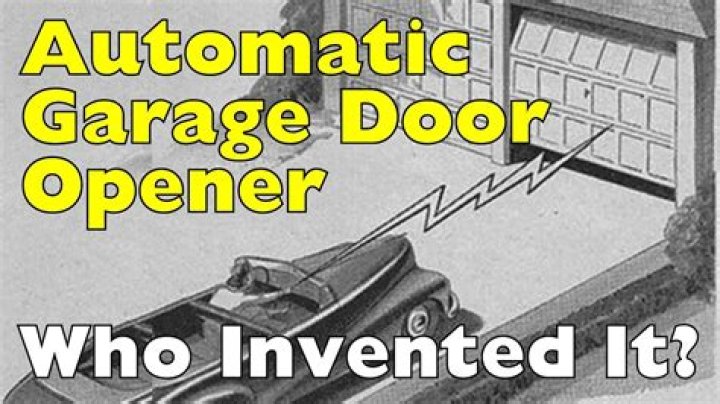 When was the automatic garage door opener invented?