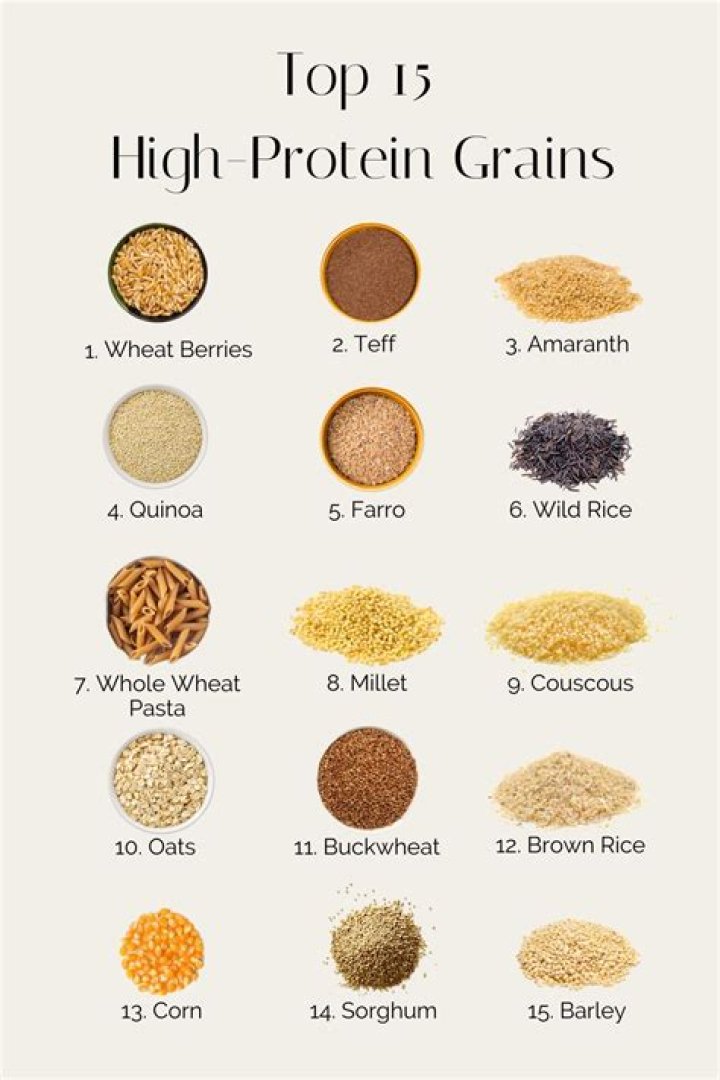 Which grain is high in protein?