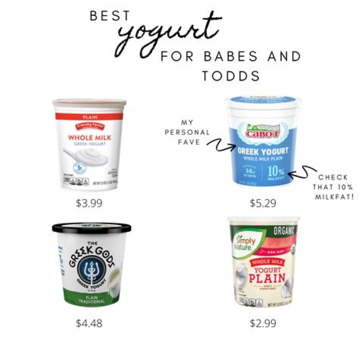 Which yogurt is best for toddlers?