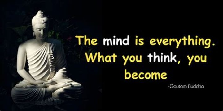 Who said the mind is everything what you think you become?