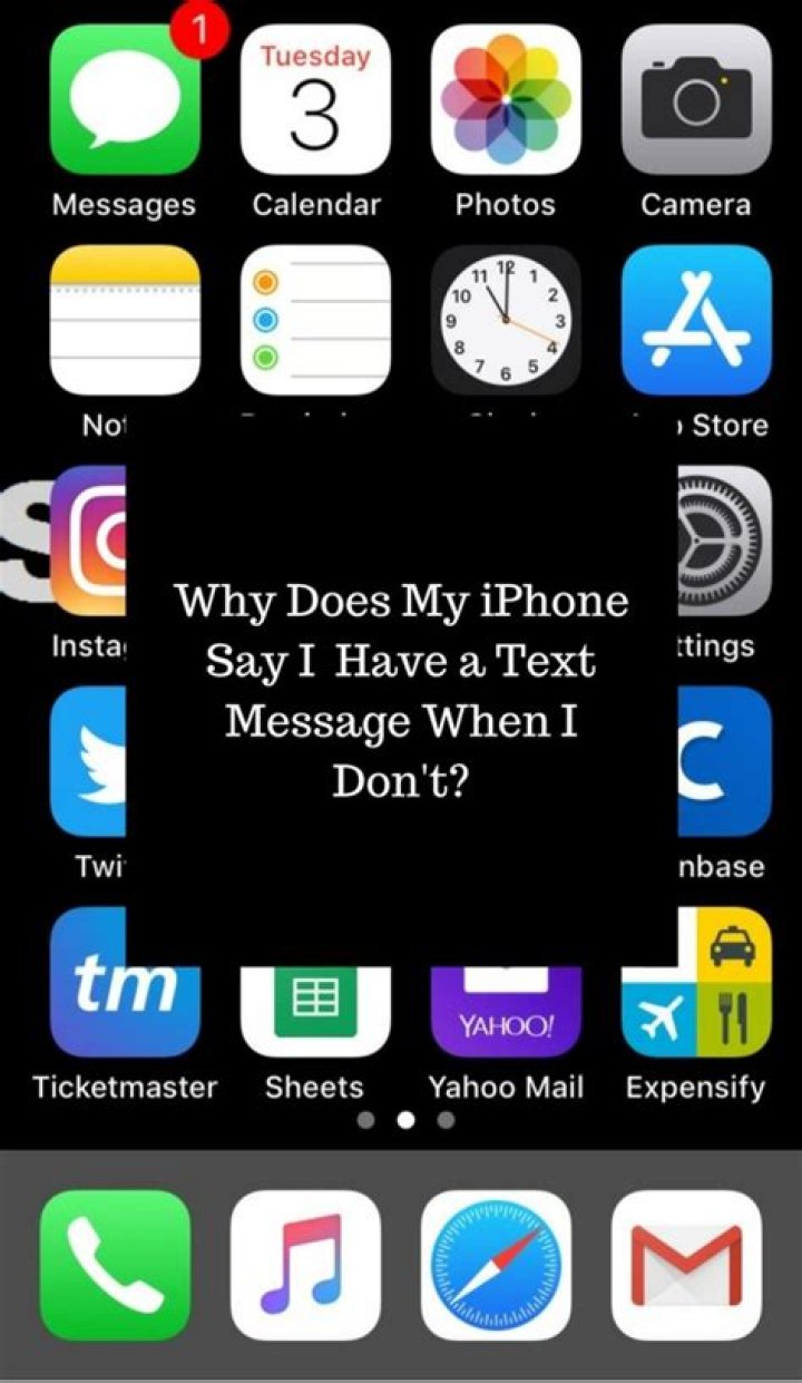 Why does my iPhone say I have a text message when I don t?