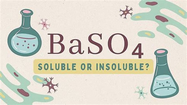 Why is BaSO4 insoluble?