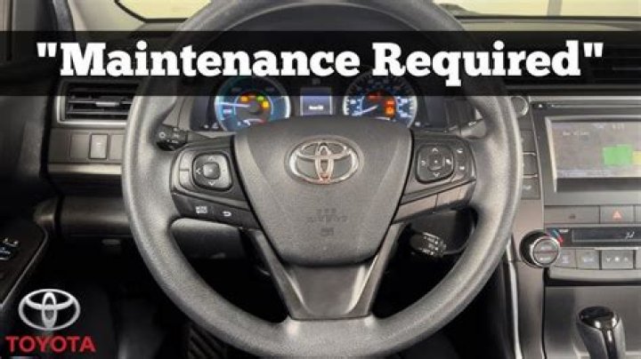 Why is my maintenance required light on Toyota Corolla?
