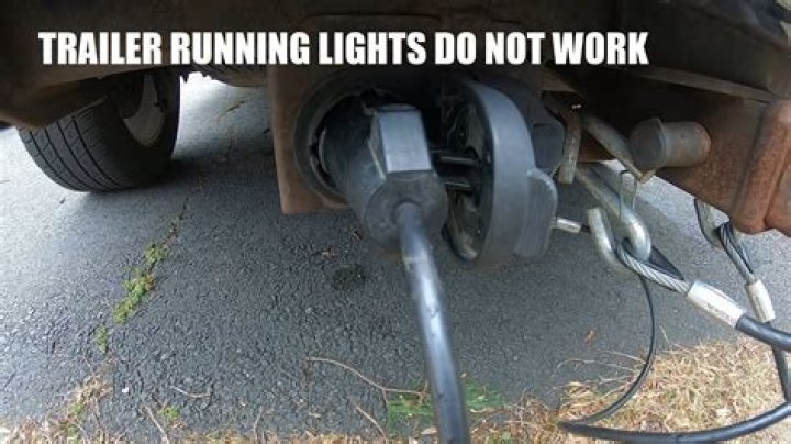 Why won't the running lights work on my trailer?